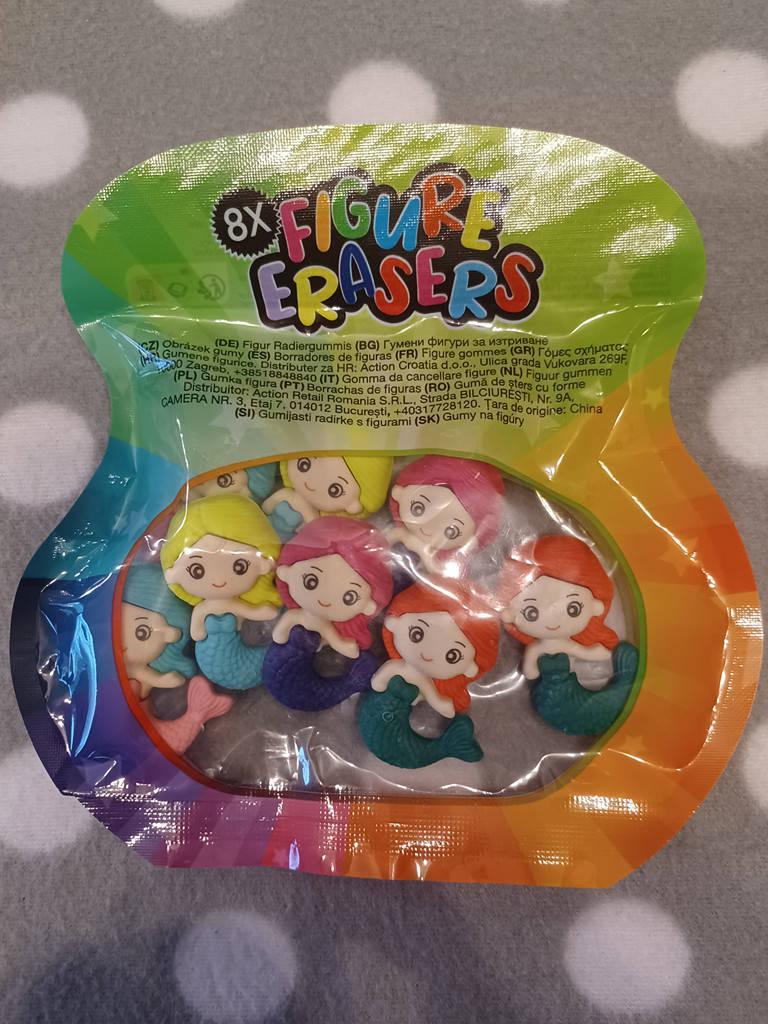 Radiergummi 8 Figuren Meerjungfrau