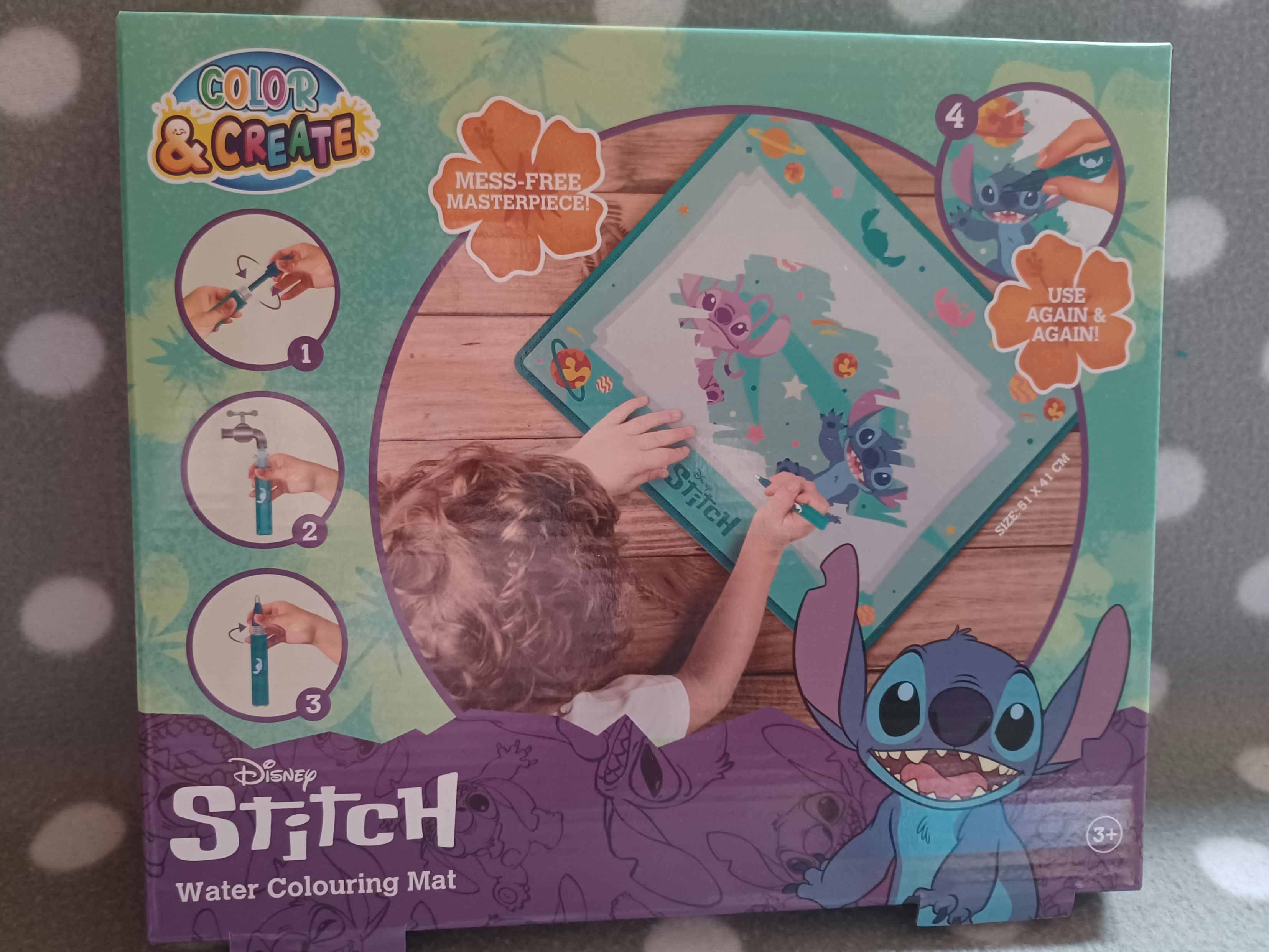 Spielematte - 51x41 cm - zum Malen mit Wasser – Disney STITCH Spielematte - 51x41 cm - zum Malen mit Wasser – Disney STITCH
