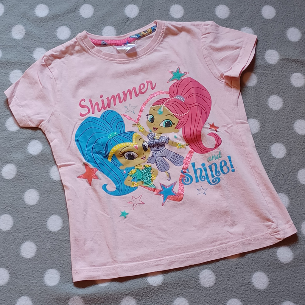 Shimmer and Shine T-Shirt für Mädchen in Rosa Gr. 110/116