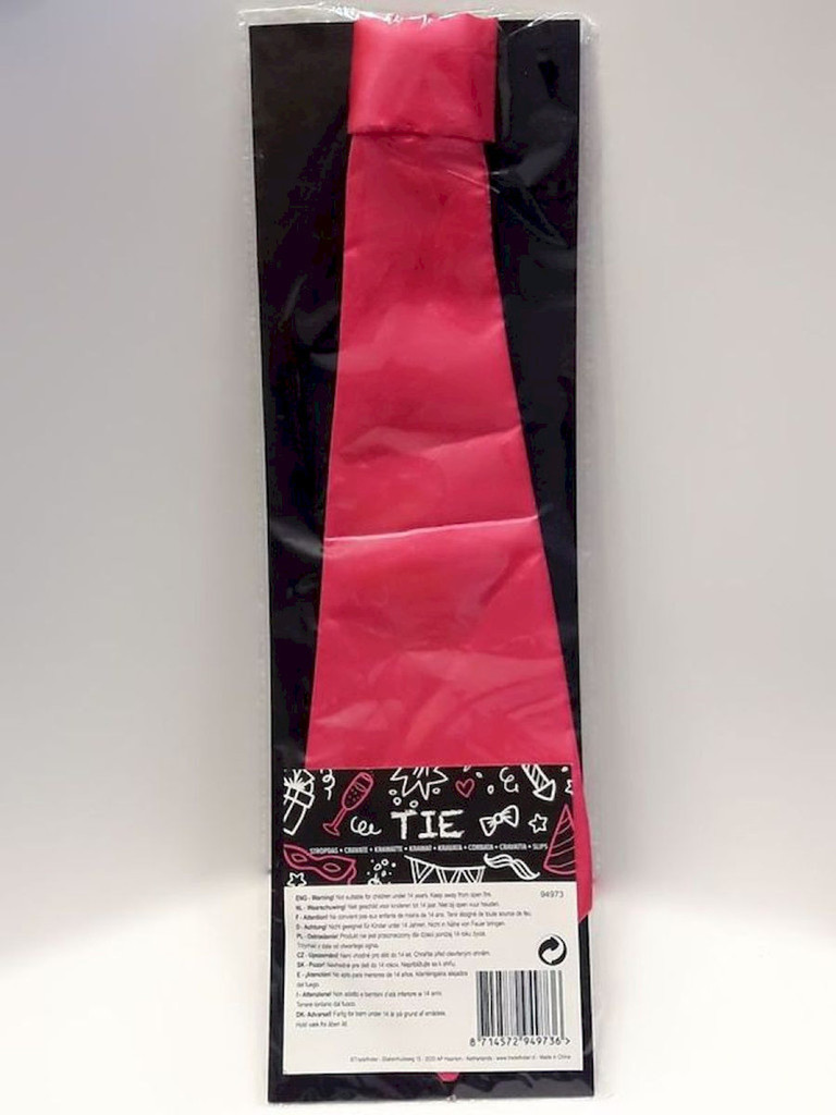 Party-Krawatte in Pink – auffälliges Kostüm-Accessoire für Festlichkeiten