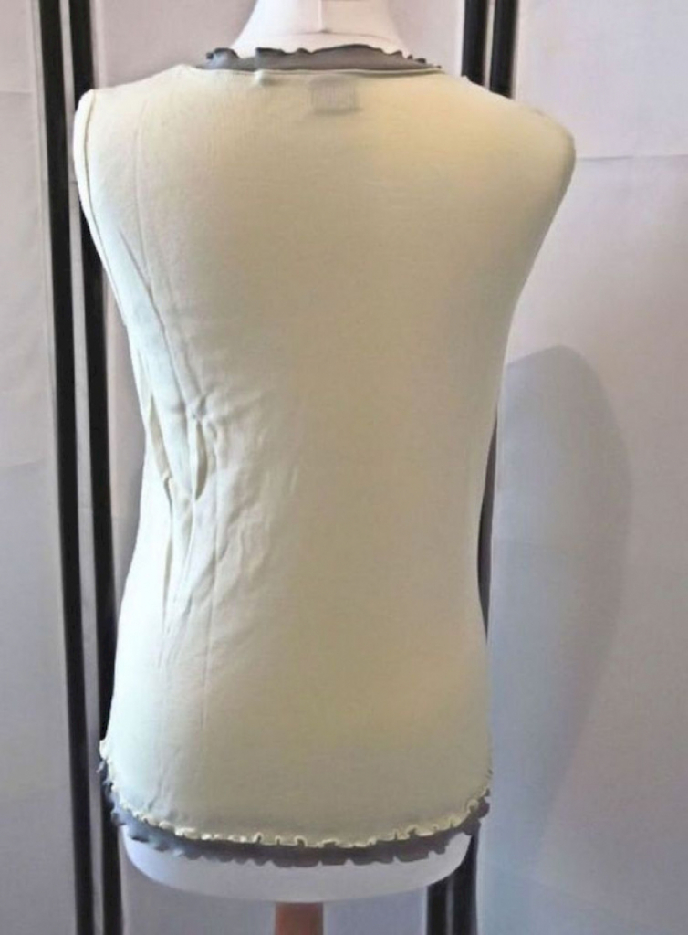 CHILLYTIME Top Damen Sommer gelb grau Größe 44/46 CHILLYTIME Top Damen Sommer gelb grau Größe 44/46