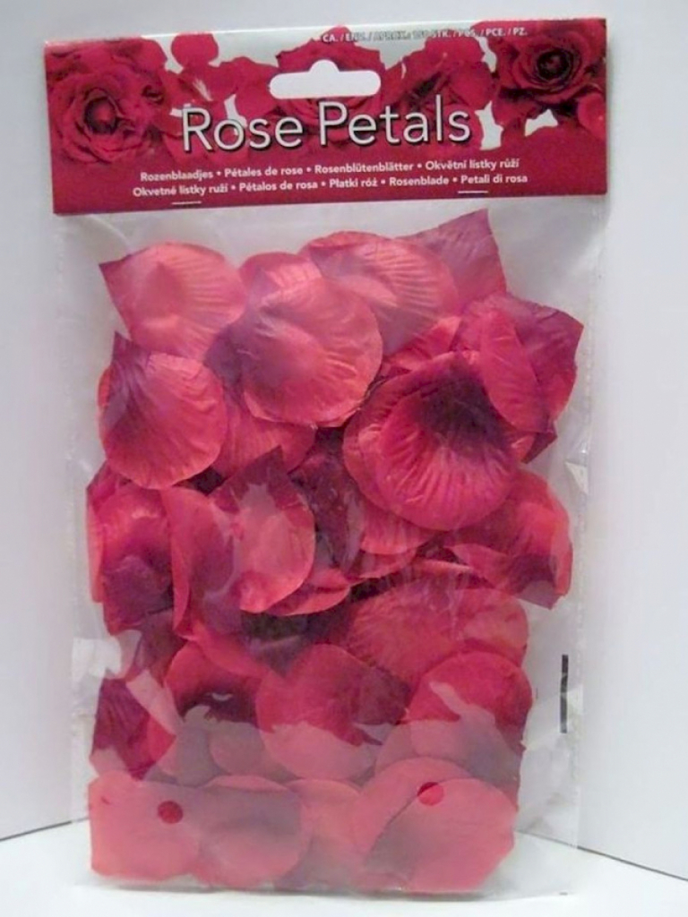 Rosenblütenblätter 150 Stück in rot DekoRosen #12463