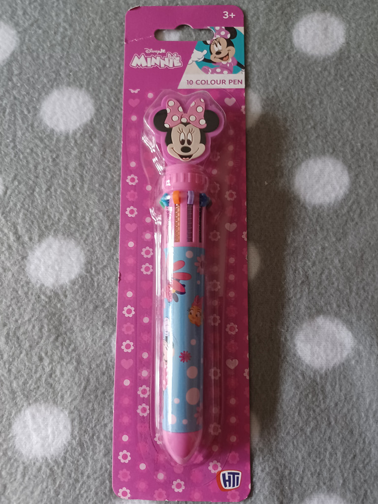 Kinderkugelschreiber mit 10 Farbminen Minnie Maus Kinderkugelschreiber mit 10 Farbminen Minnie Maus