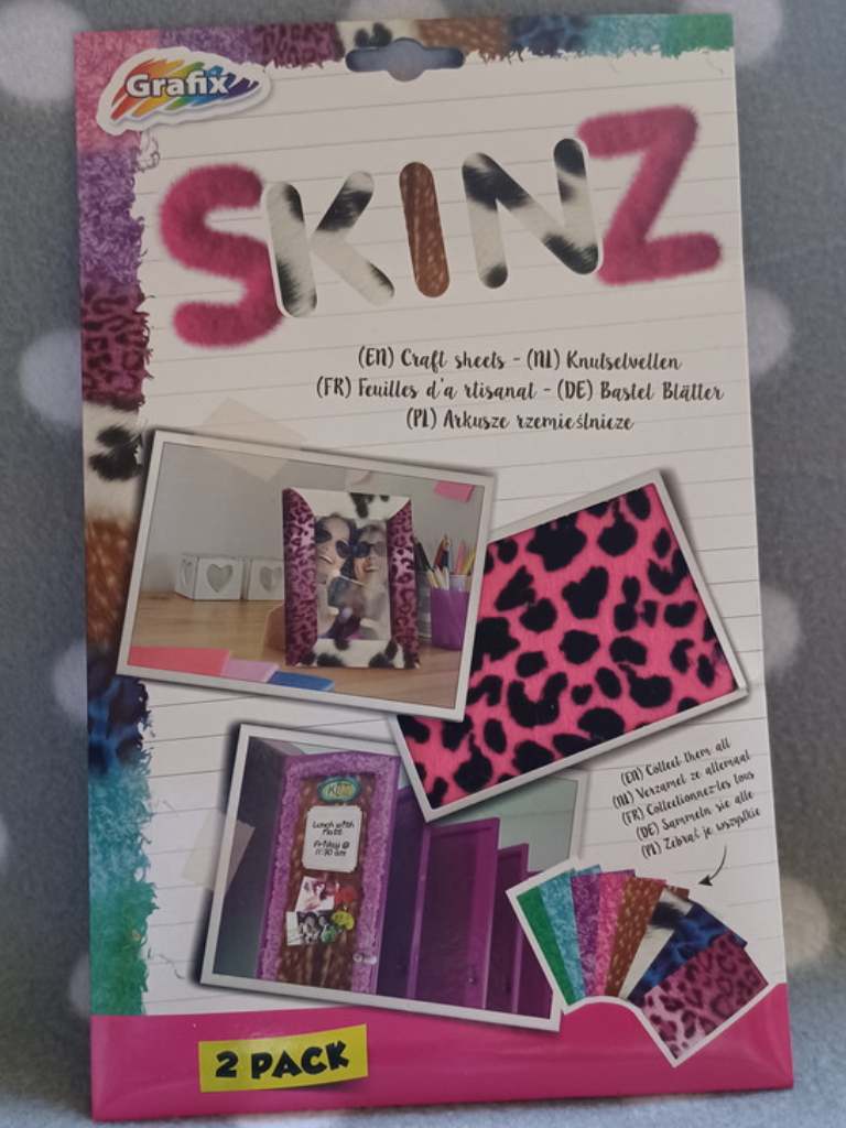Grafix Skinz 2x Kunstfell Bastel Blätter Rosa 24x14,5cm selbstklebend Grafix Skinz 2x Kunstfell Bastel Blätter Rosa 24x14,5cm selbstklebend