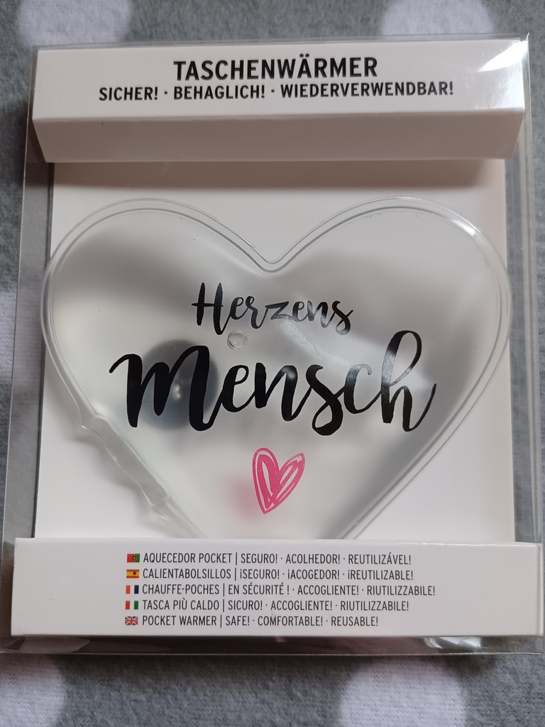Taschenwärmer bzw. Handwärmer Herzens Mensch Taschenwärmer bzw. Handwärmer Herzens Mensch