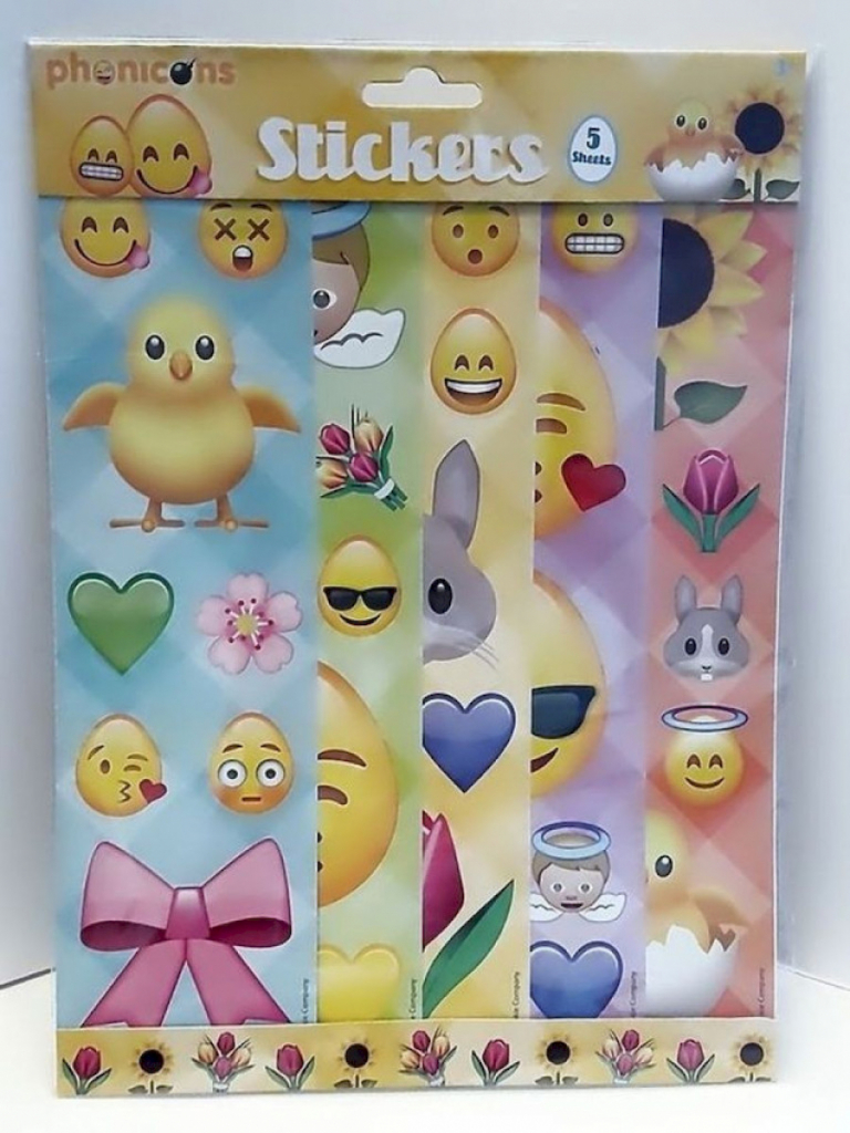 Ostern Sticker 5 Sheets Emoji ab 3 Jahre Emoji  Ostern Sticker 5 Sheets Emoji ab 3 Jahre Emoji