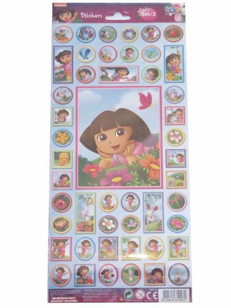 Nickelodeon 2x Sticker Bögen Aufkleber Dora Nickelodeon 2x Sticker Bögen Aufkleber Dora