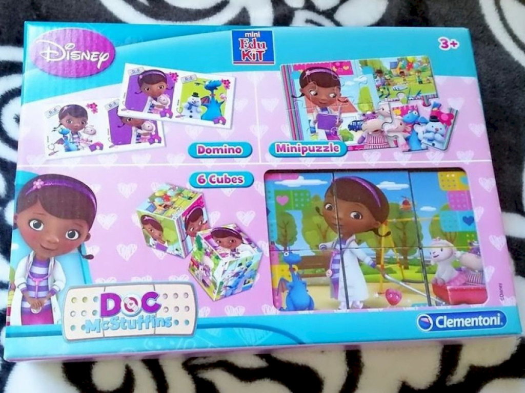 Clementoni Edukit 3 in 1 Domino Minipuzzle & Würfelpuzzle Doc McStuffins Clementoni Edukit 3 in 1 Domino Minipuzzle & Würfelpuzzle Doc McStuffins