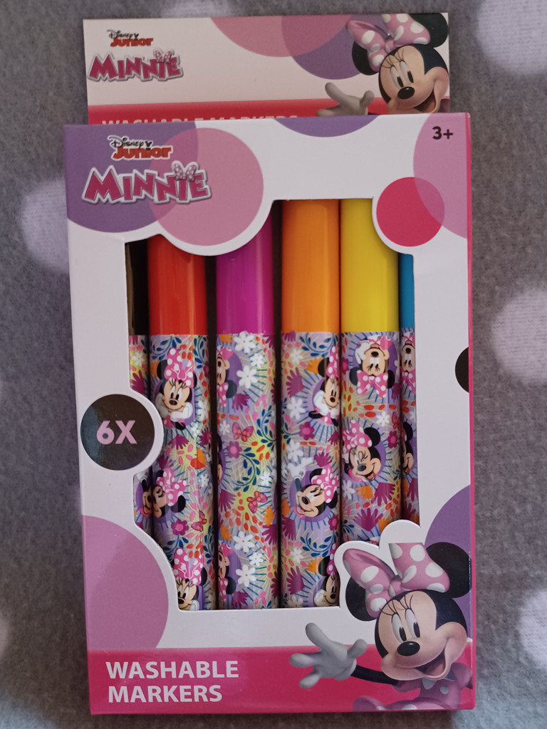 Auswaschbare Filzstifte - 6er Set - Disney Minnie Maus Auswaschbare Filzstifte - 6er Set - Disney Minnie Maus