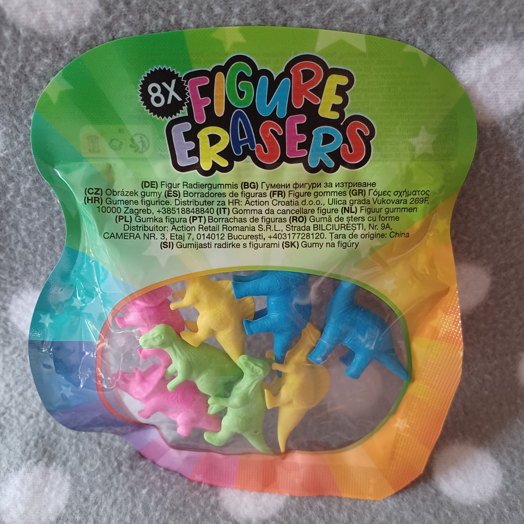 Radiergummi 8 Figuren Dinos