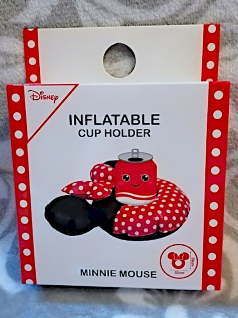 Aufblasbarer schwimmender Getränkehalter Minnie Maus Aufblasbarer schwimmender Getränkehalter Minnie Maus