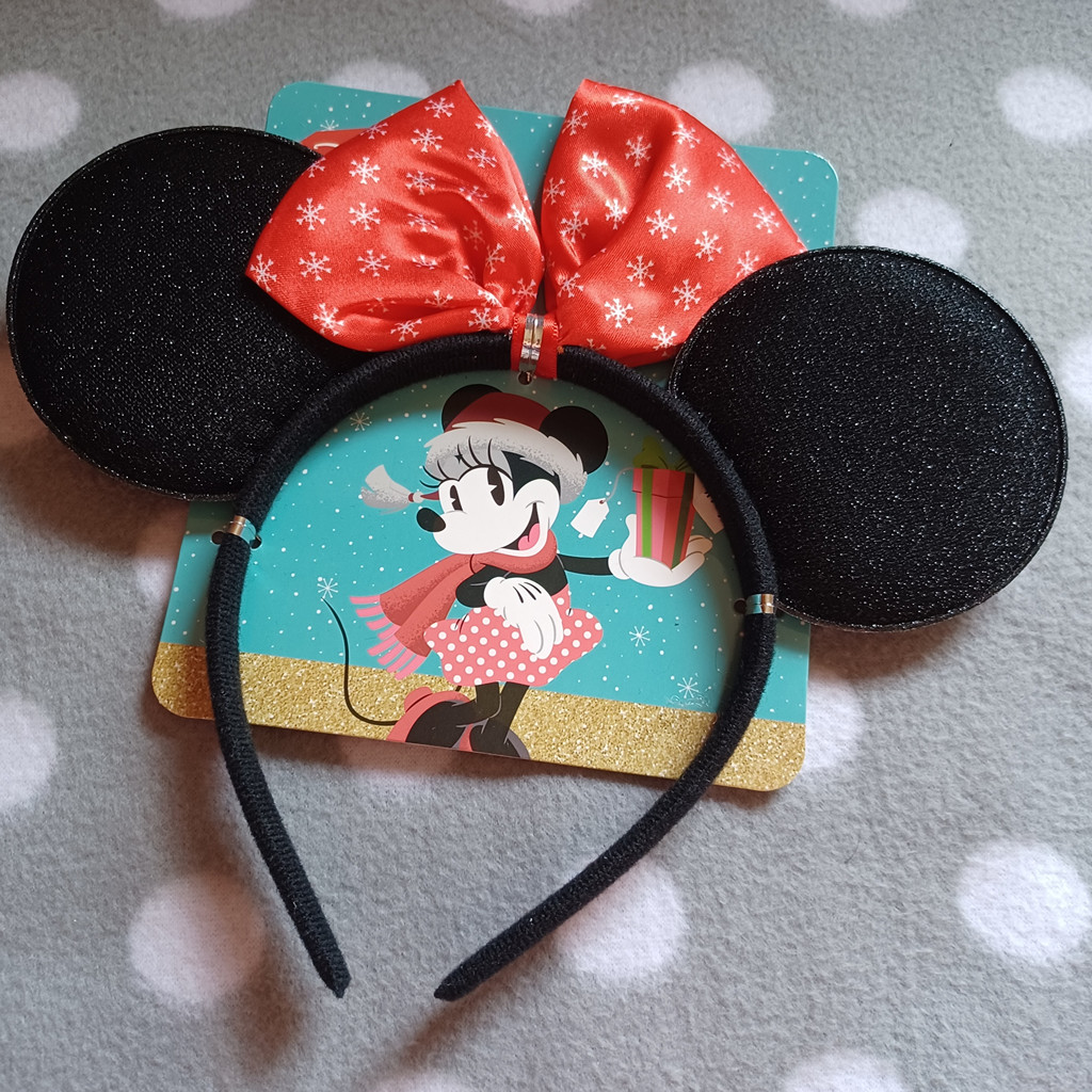 Weihnachten Diadem Haarreif in Schwarz Disney Minnie Maus mit Schleife Weihnachten Diadem Haarreif in Schwarz Disney Minnie Maus mit Schleife