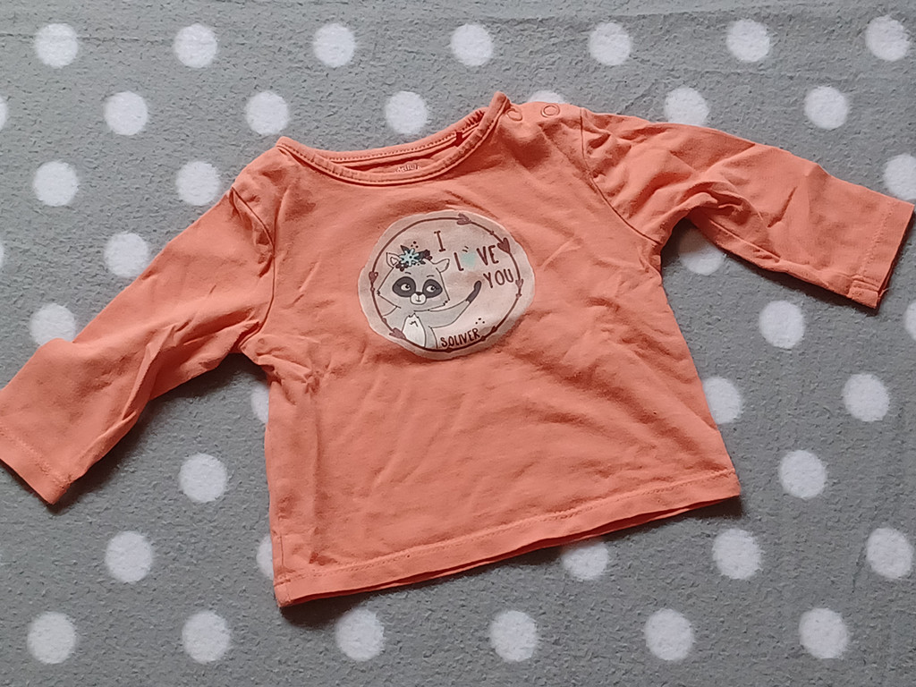 s.Oliver Langarmshirt Baby Orange Größe 62