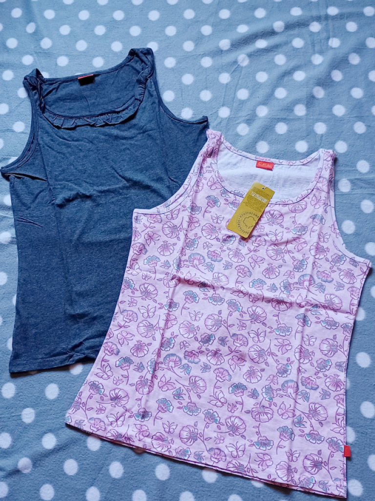 Colors for Life Top 2er Pack grau/rosa bedruckt Colors for Life Top 2er Pack grau/rosa bedruckt