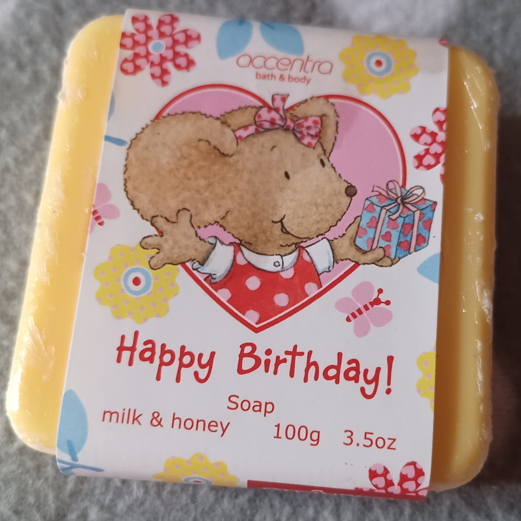 Accentra Happy Birthday Seife Milk & Honey 100g