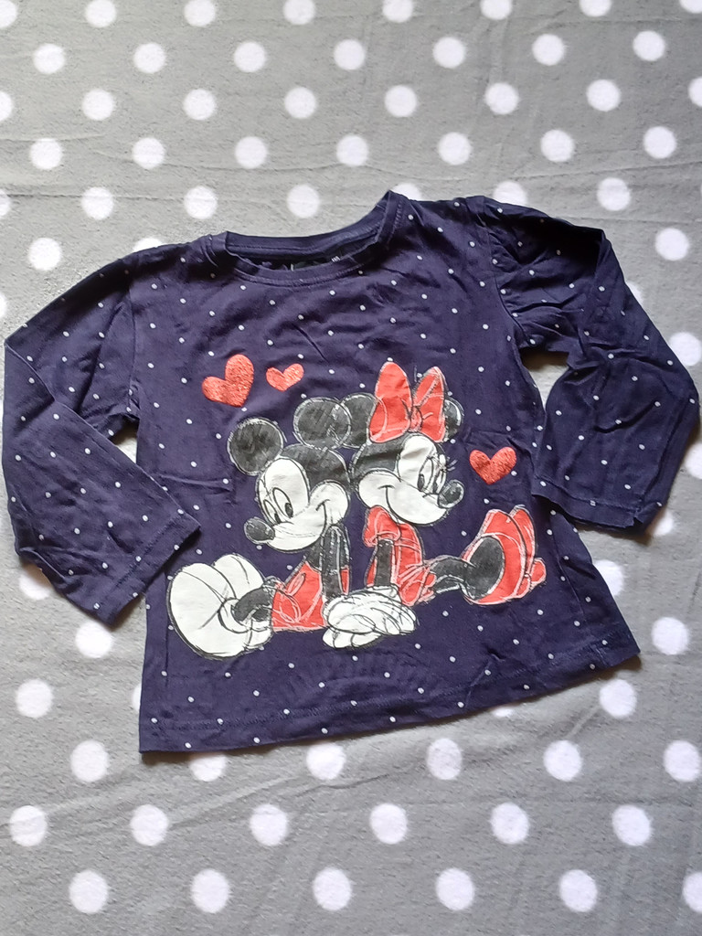 Disney LA-Shirt Mädchen Blau Minnie & Micky Gr 110 #17334