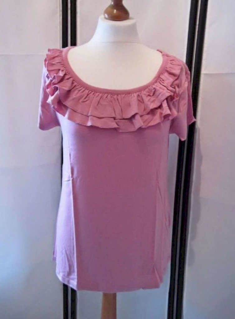 Aniston Shirt Damen Sommer Figurbetont Rosa #3688