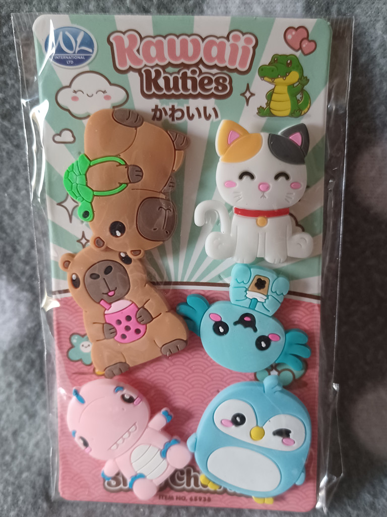 Kawaii Kuties Schuh-Charms Set für Clogs und Sandalen