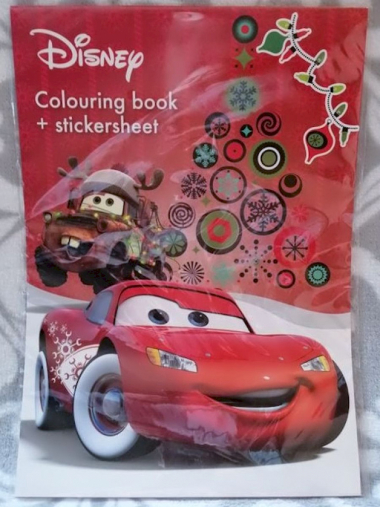 Malbuch Ausmalbuch Malheft mit Stickerbogen Weihnachten Cars #15754