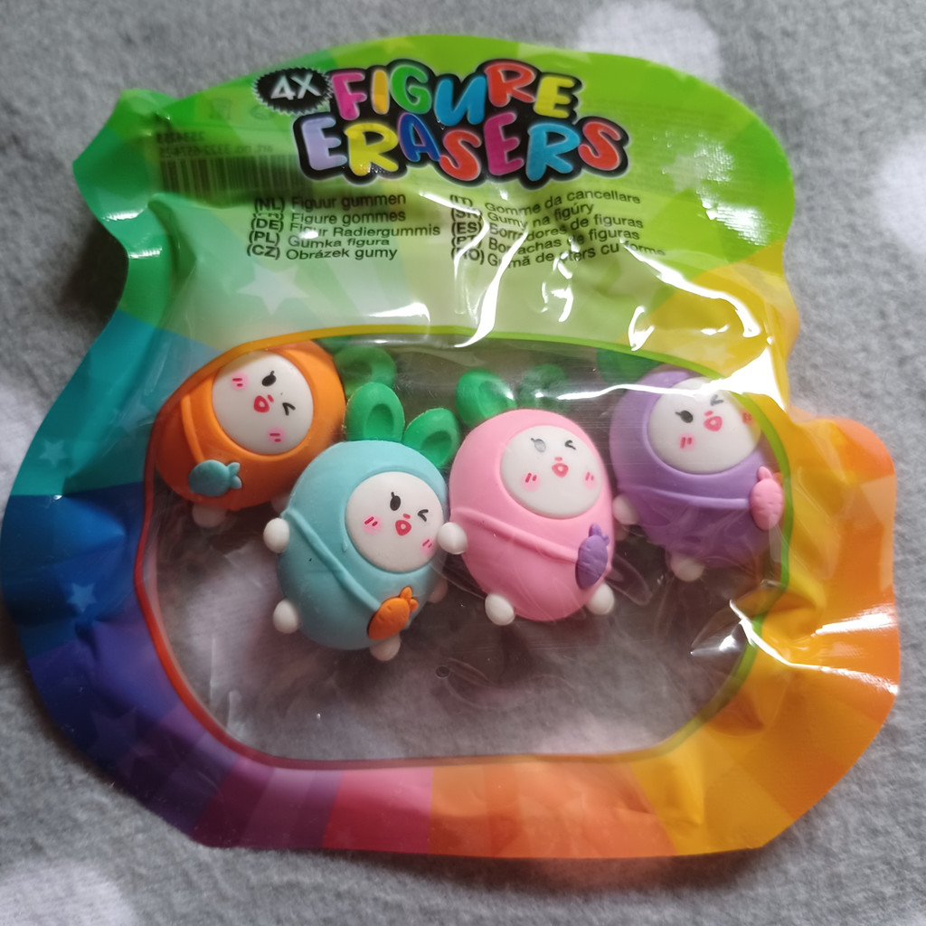 Radiergummi 4 Figuren süße Rettiche Radiergummi 4 Figuren süße Rettiche