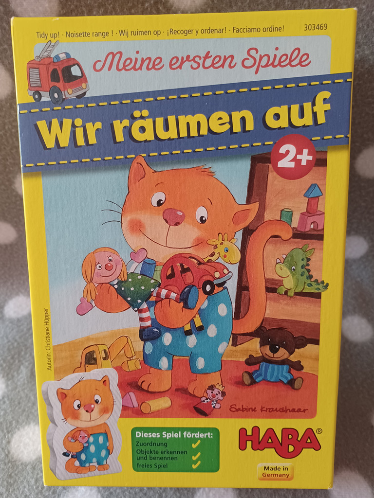 HABA Meine ersten Spiele Wir räumen auf Lernspiel ab 2 Jahren vollständig