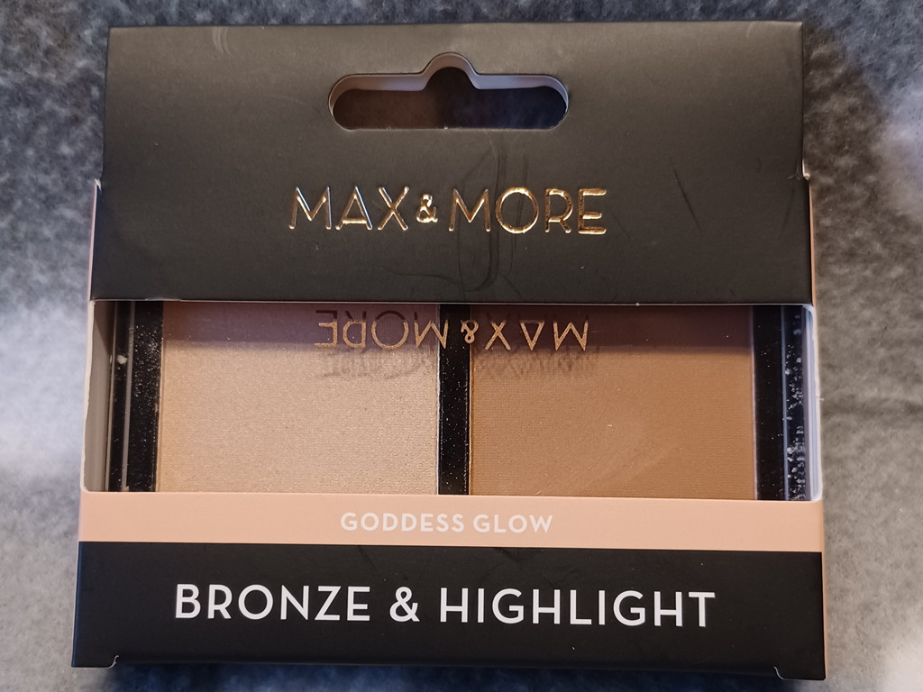 MAX & MORE Goddess Glow Bronze & Highlight - Veganes Puder-Duo - 2x4,5g