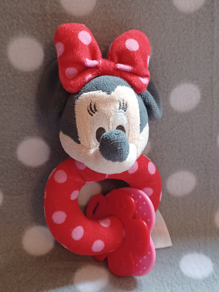 Nicotoy Simba Greifling Disney Minnie Maus mit Rassel & Beißringen  Nicotoy Simba Greifling Disney Minnie Maus mit Rassel & Beißringen