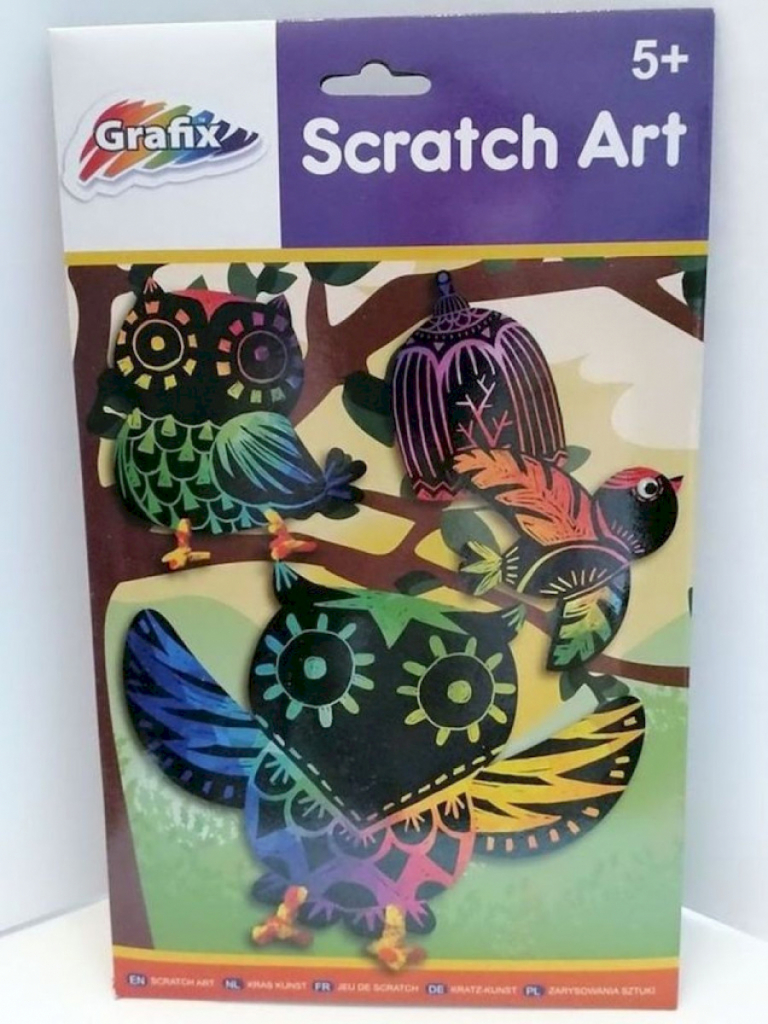 Scratch Art Kratz-Kunst Kratzbilder 4 Stück Grafix #14748