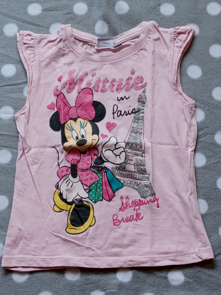 Disney T-Shirt Rosa Minnie Maus Gr.116 #16890