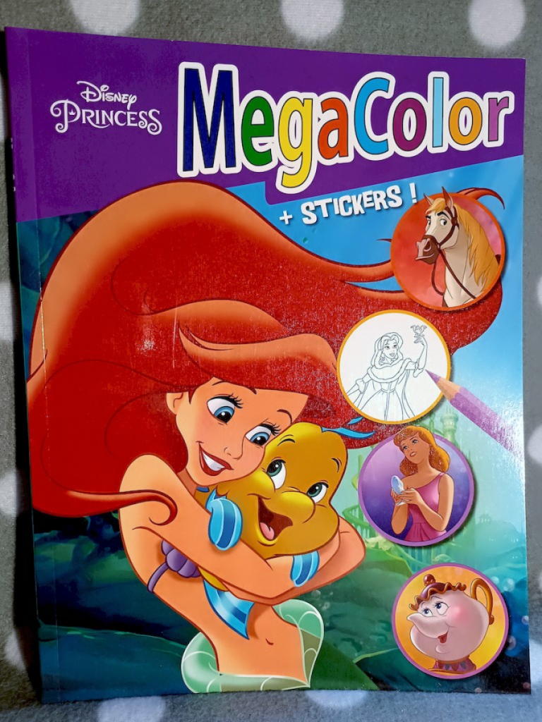 Disney Malbuch Malheft Megacolor plus Stickerbogen Princess #16585