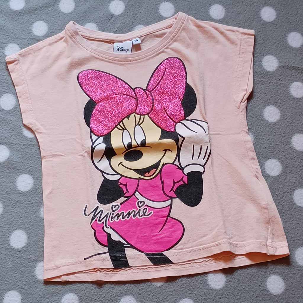 Disney Minnie Maus T-Shirt Mädchen Rosa Größe 110