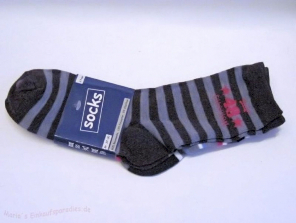 Socken Jungen 2er Pack gestreift Größe 27-30  Socken Jungen 2er Pack gestreift Größe 27-30