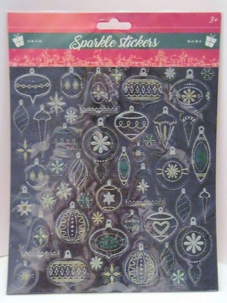 Weihnachten Glitzer Sticker Stickerbogen 35 Aufkleber Weihnachten Glitzer Sticker Stickerbogen 35 Aufkleber