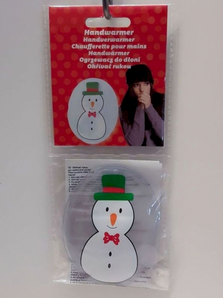 Taschenwärmer bzw. Handwärmer Schneemann