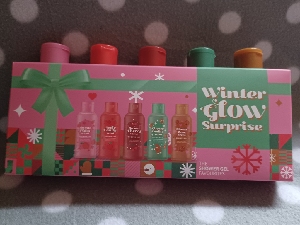 Duschgel-Set Winter Glow: 5 x 100 ml in Winterdüften – vegan, Squeeze-Flasche