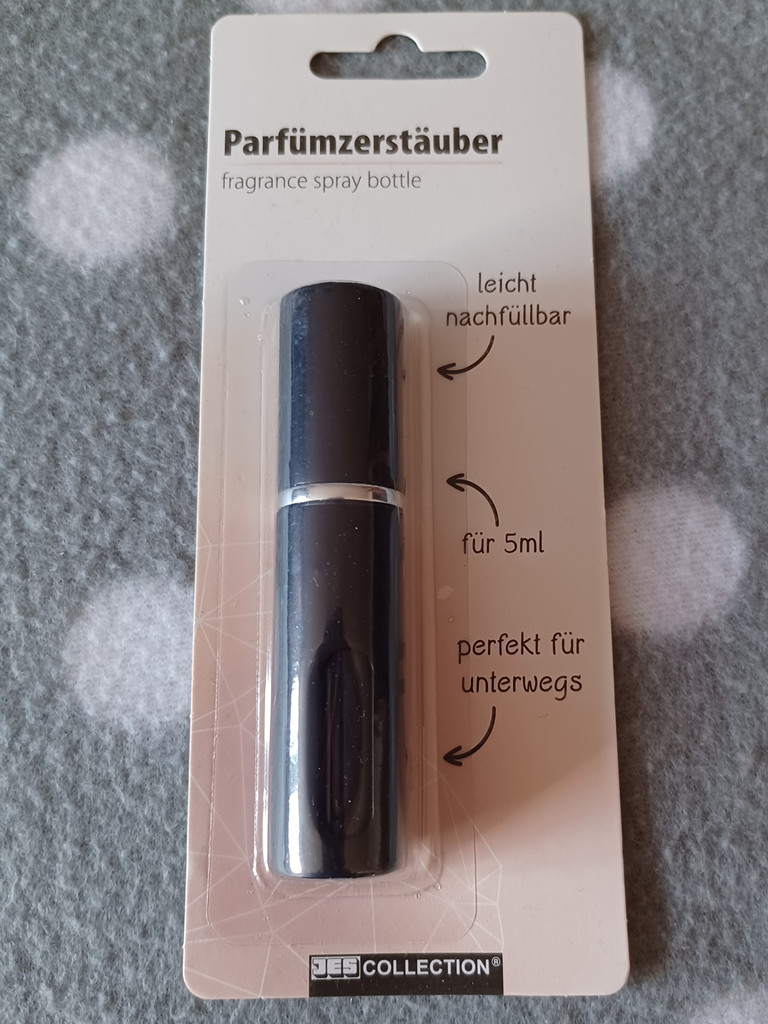 Parfümzerstäuber 5ml Schwarz Nachfüllbar – Reise-Sprühflasche mit Sichtfenster