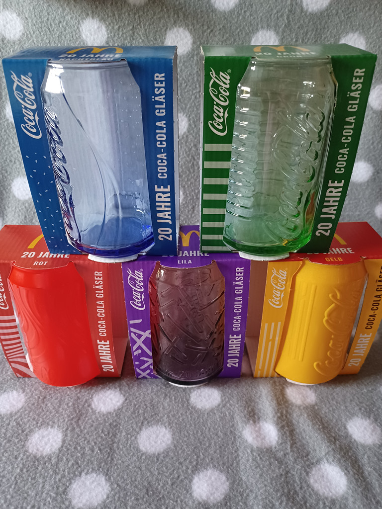Coca-Cola MC Donalds Jubiläumsgläser – 20 Jahre Edition