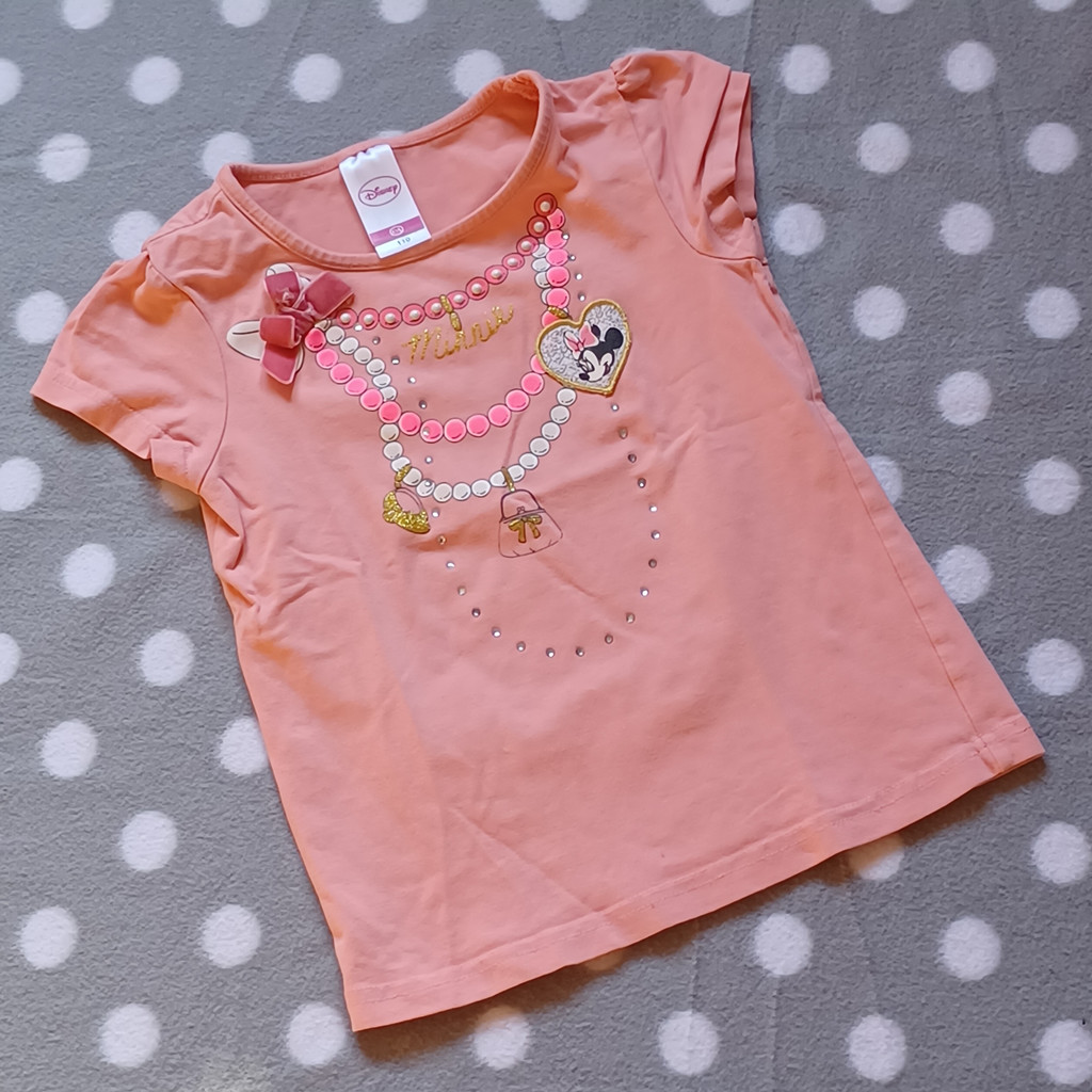 C&A Disney Minnie Maus T-Shirt in Rosa mit Glitzer