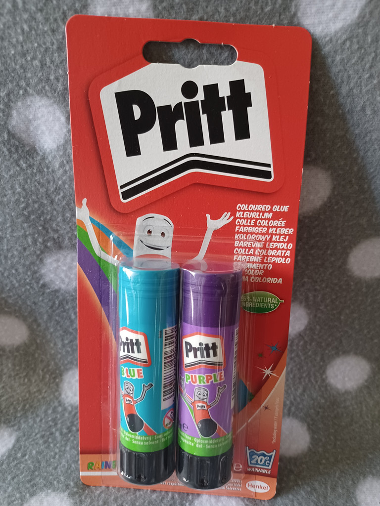 Pritt Coloured Glue Sticks Blau & Lila – Doppelpack 2x20 g