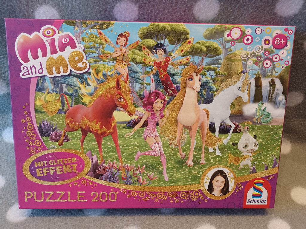 Schmidt Spiele 13580 Mia and me 200 Teile Kinderpuzzle mit Glitzereffekt