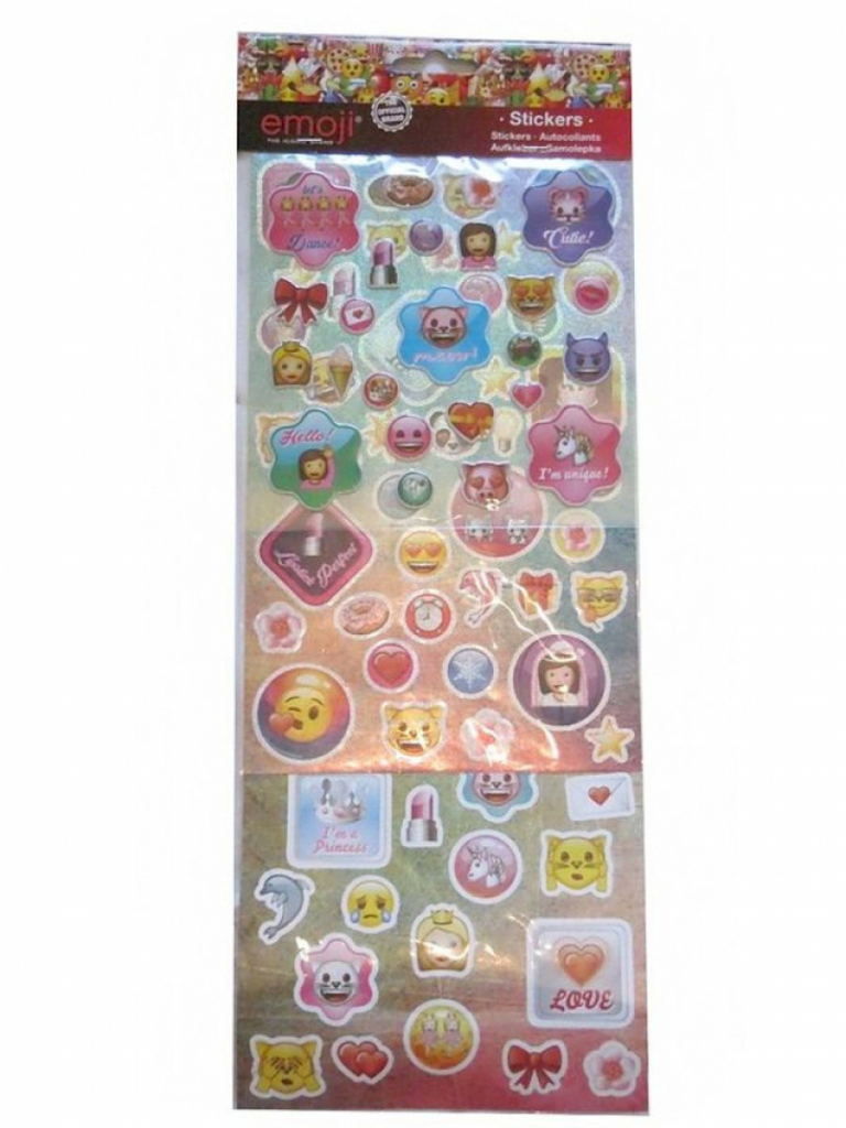 Emoji 3x Sticker Bögen Aufkleber Emoji #16072