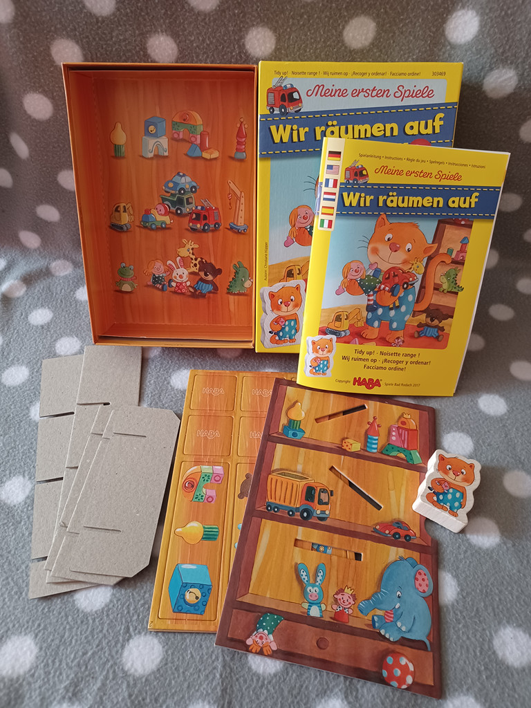 HABA Meine ersten Spiele Wir räumen auf Lernspiel ab 2 Jahren vollständig