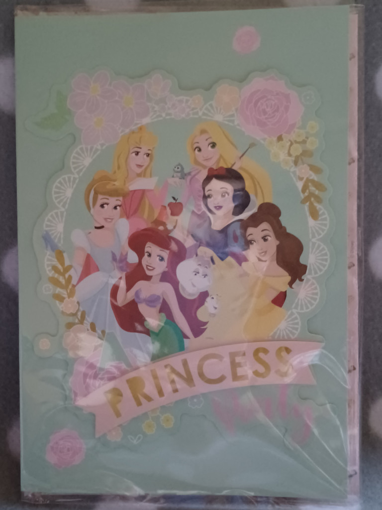 Geburtstagskarte Glückwunschkarte 3D Disney Princess #15802