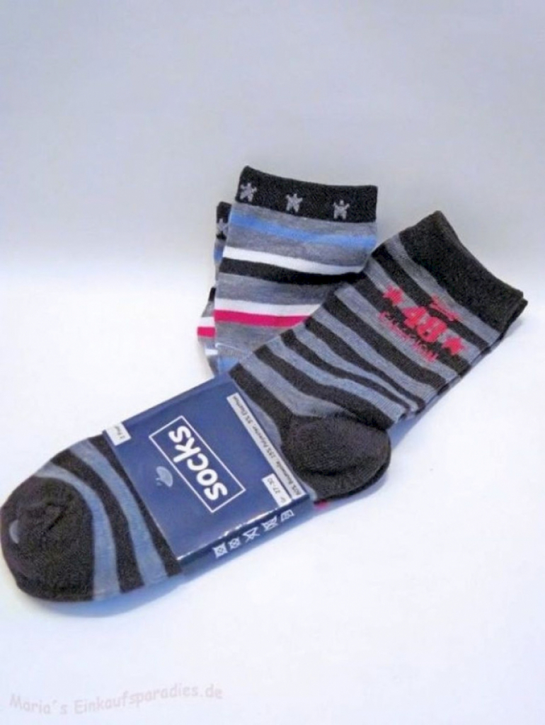 Socken Jungen 2er Pack gestreift Größe 27-30 Socken Jungen 2er Pack gestreift Größe 27-30