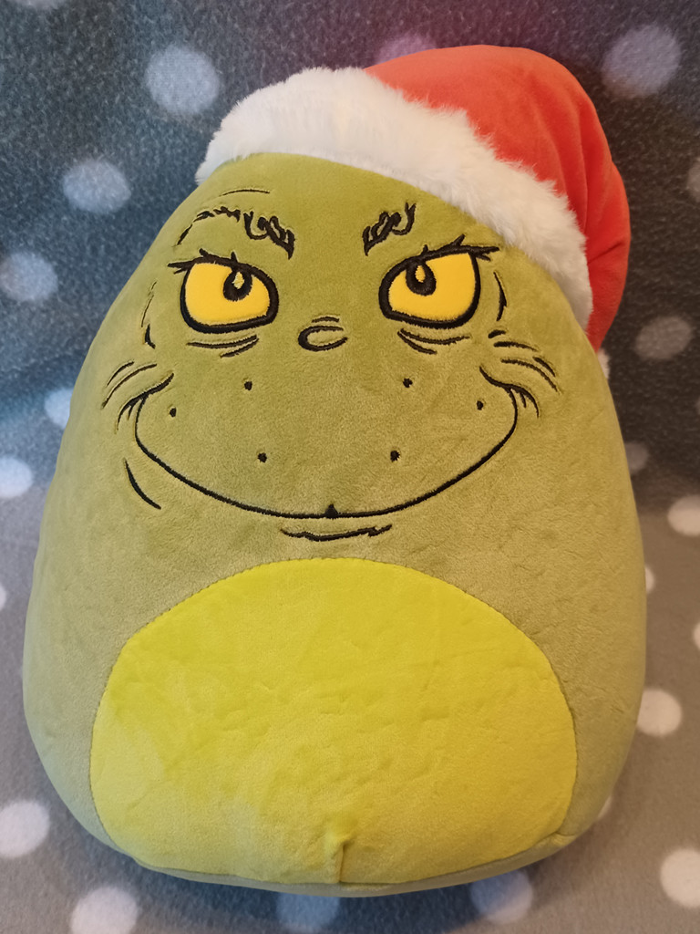 Squishmallows Dr. Seuss The Grinch Pluesch Kissen Kuscheltier Jazwares 35x28cm