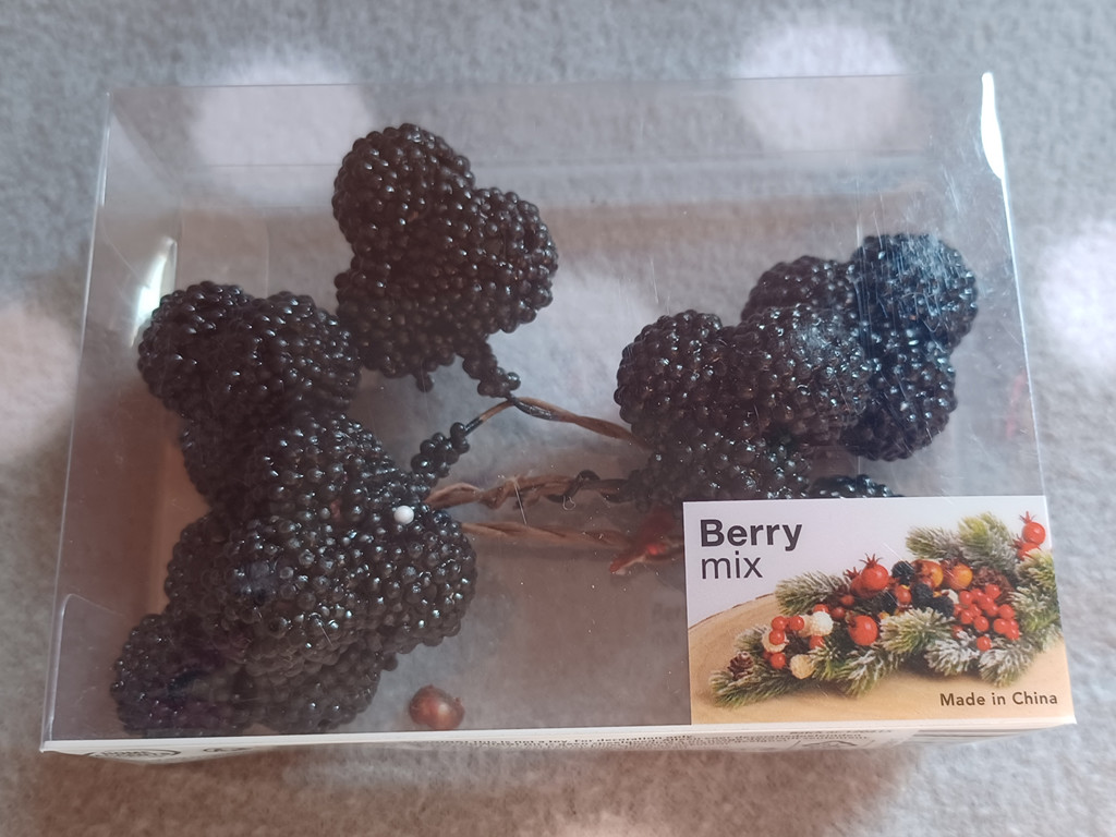 Herbst-Kranz Deko Mix Kunst Brombeeren Schwarz Herbst-Kranz Deko Mix Kunst Brombeeren Schwarz
