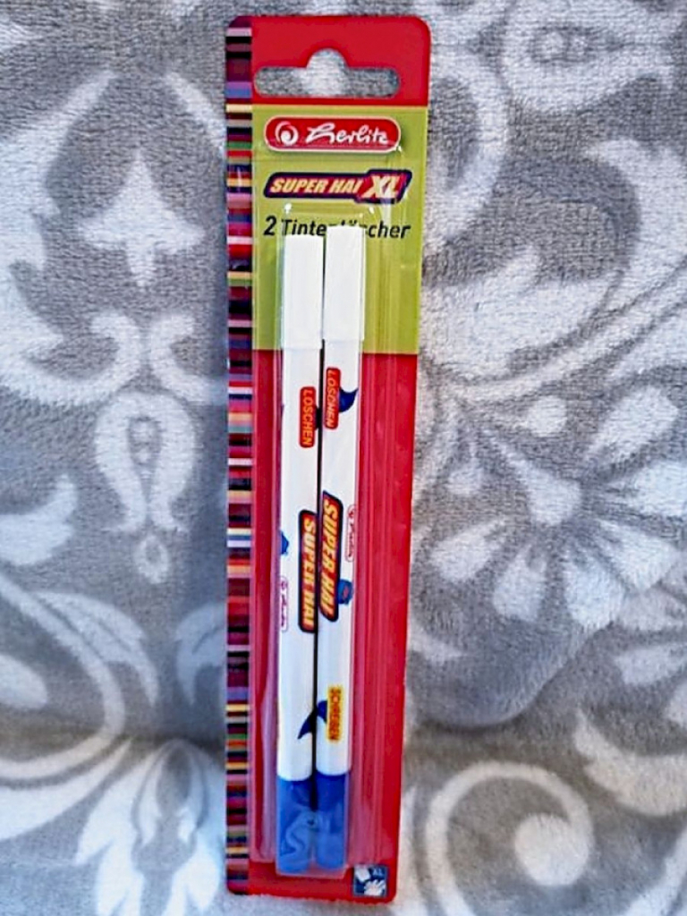 herlitz Super Hai 2x Tintenlöscher dicke Löschspitze XL herlitz Super Hai 2x Tintenlöscher dicke Löschspitze XL