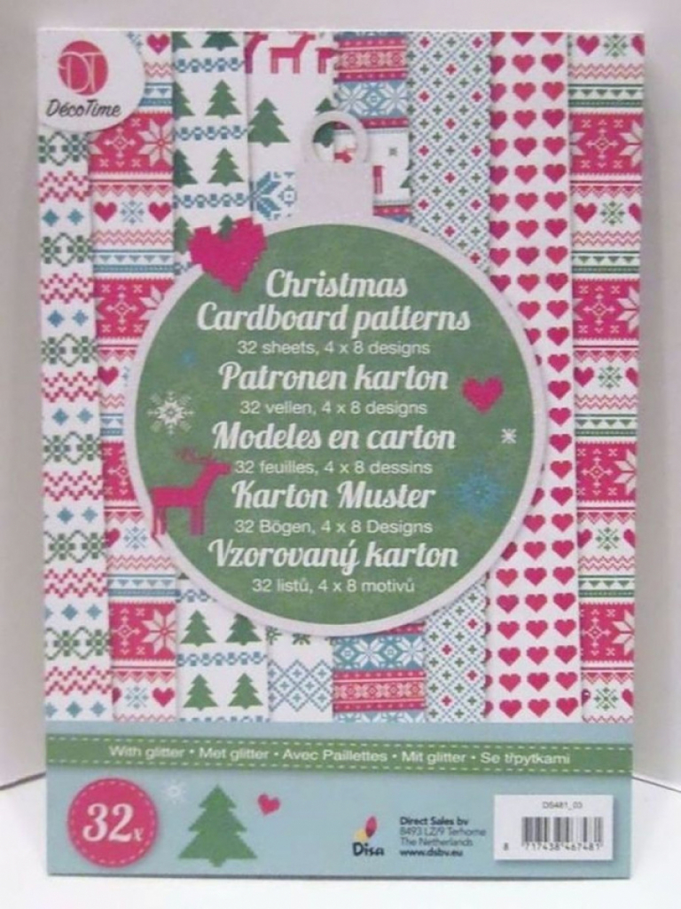 Grafix Weihnachten Kartonpapier mit Muster 32 Bögen 8 Design 10,5x4,8cm Grafix Weihnachten Kartonpapier mit Muster 32 Bögen 8 Design 10,5x4,8cm