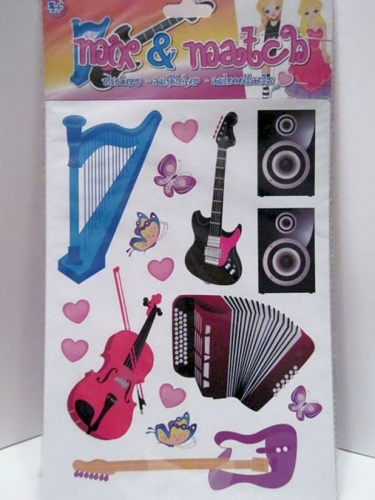 Aufkleber Sticker Mix & Match 3 verschiedene Musikerinen Aufkleber Sticker Mix & Match 3 verschiedene Musikerinen