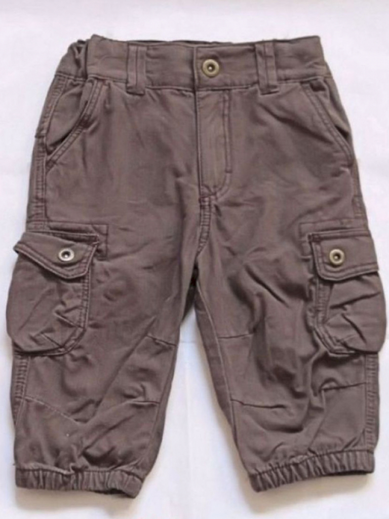 H&M Hose Cargohose Jungen Gummibund Braun Größe 68 H&M Hose Cargohose Jungen Gummibund Braun Größe 68